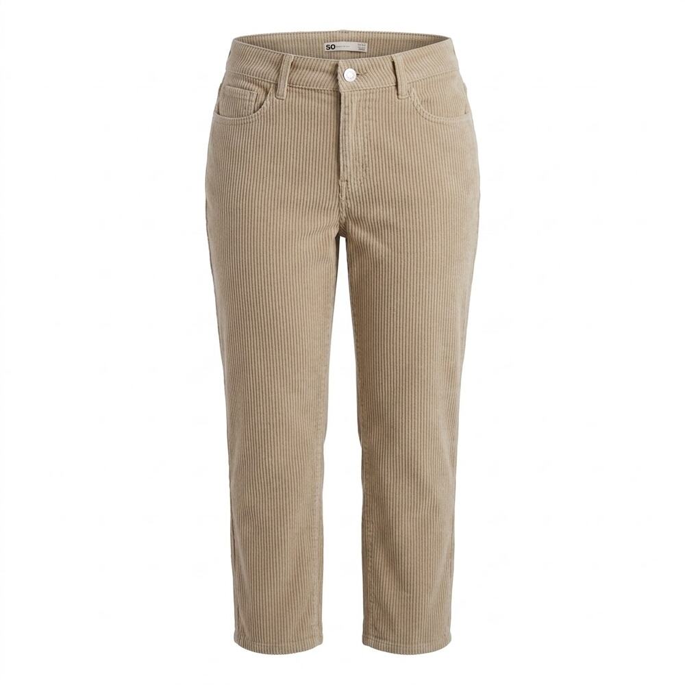 SO High Rise Straight Beige Corduroy Pants Women Size 13